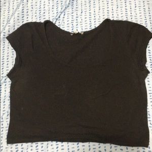 Black crop top